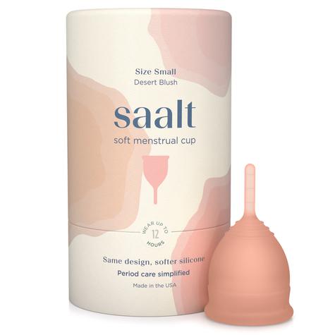 Saalt Soft Menstrual Cup | Desert Blush Small | The Period Co.