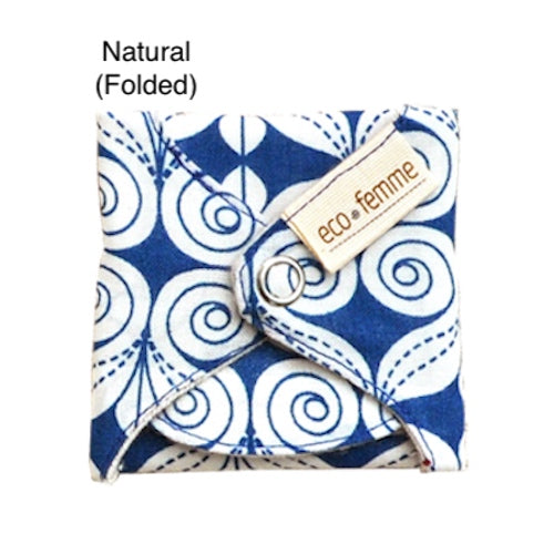 Eco Femme Washable Cloth Pantyliners | Natural (Folded) | The Period Co.