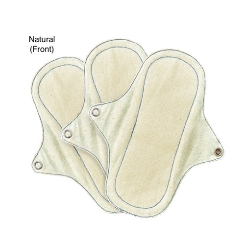Eco Femme Washable Cloth Pantyliners | Natural (Front) | The Period Co.