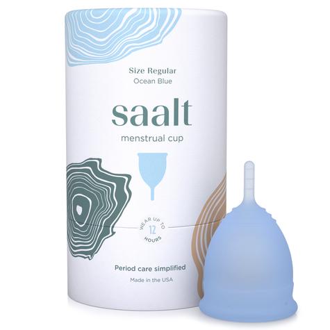 Saalt Menstrual Cup | Ocean Blue Regular | The Period Co.